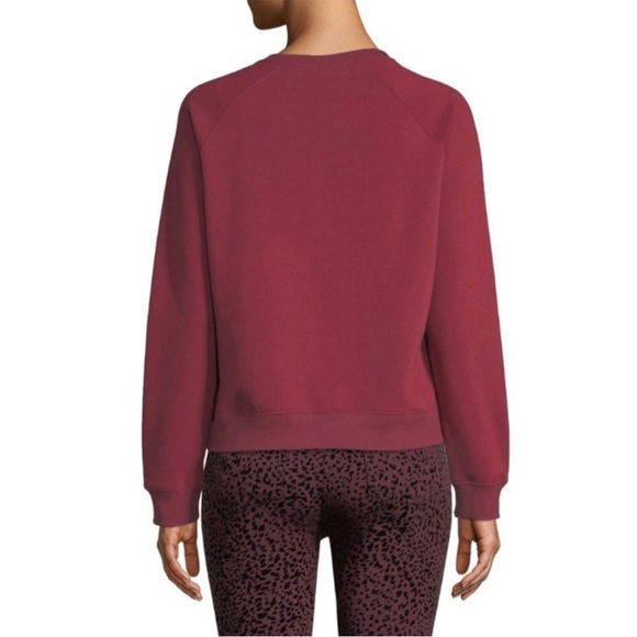 REBECCA MINKOFF Feminists Do It Better sweatshirt XS dark red and white - Picture 2 of 13